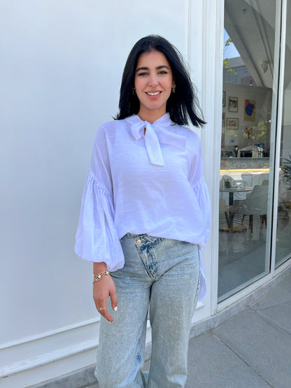 white elegant blouse